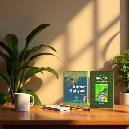 Krishna Book Set – 2 Titles | Hindi | Moortidevi Award-winning book | Spiritual Wisdom, Bhagavad Gita Insights, Indian Philosophy & Krishna Tattva | Life Purpose, Devotion, Self Realization